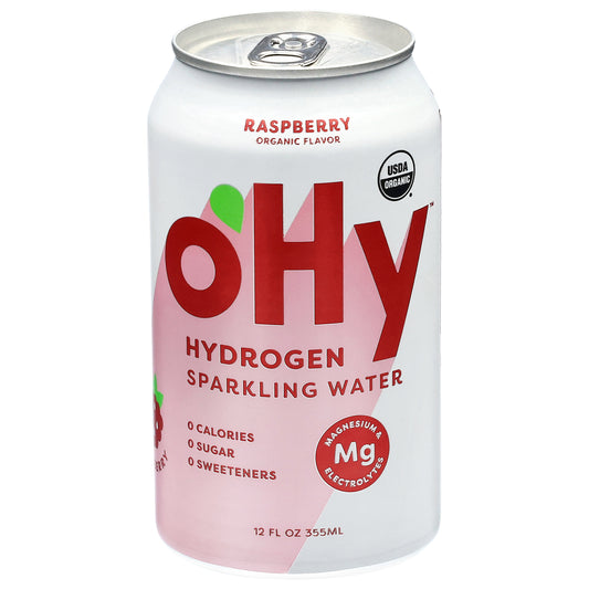 OHY Hydrogen Raspberry Sparkling Water 12 fl oz