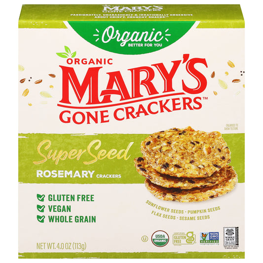 Mary's Gone Crackers Super Seed Rosemary Crackers 4.0 oz