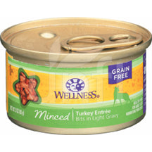 Wellness Grain Free Natural Minced Turkey Entree Wet Canned Cat Food