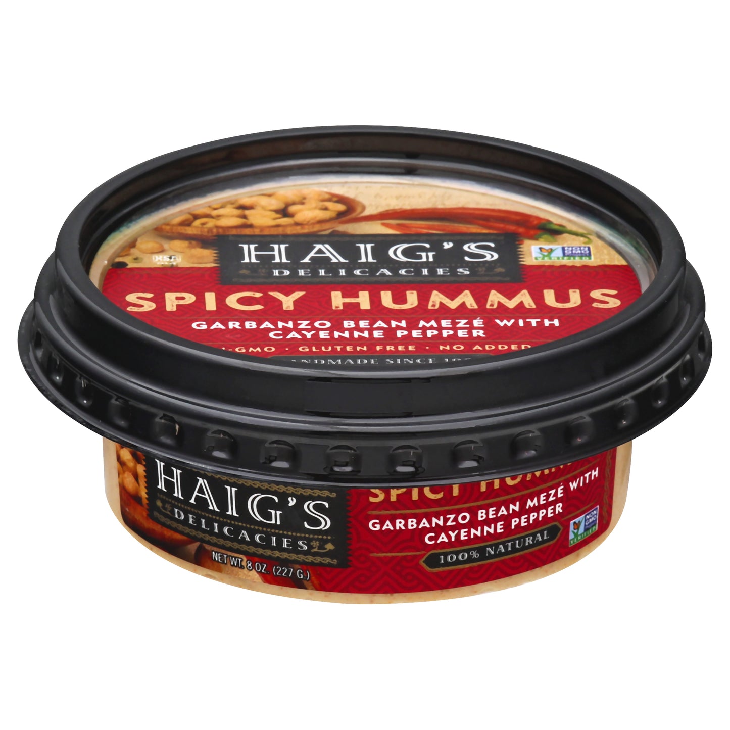 Haig's Spicy Garbanzo Bean Meze with Cayenne Pepper Hummus 8 oz
