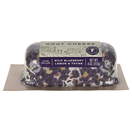 Vermont Creamery Blueberry, Lemon & Thyme Goat Cheese Log, 4 oz