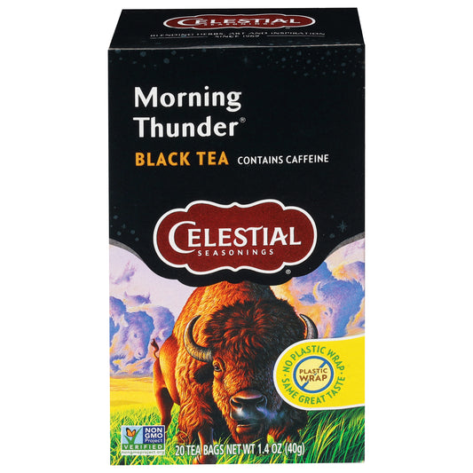 Celestial Seasonings Morning Thunder Black Tea 20 Tea Bags
