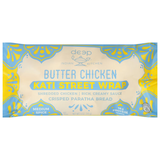 Deep Indian Kitchen Medium Spice Butter Chicken Kati Street Wrap 5 oz