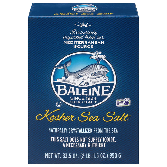 La Baleine Kosher Sea Salt 33.5 oz