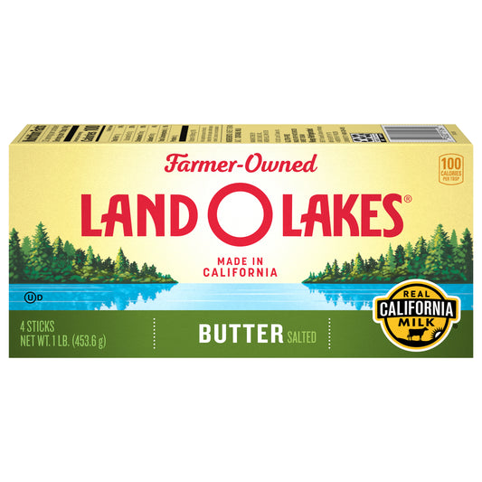 Land O Lakes Salted Butter, 4 sticks, 1 lb pack