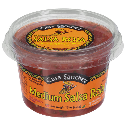 Casa Sanchez Medium Medium Salsa Roja 15 oz