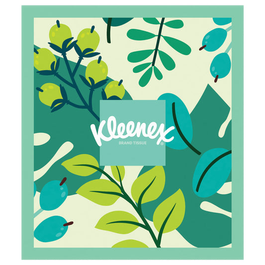 Kleenex Soothing Lotion Facial Tissues with Coconut Oil, 1 Cube Box, 60 Tissues per Box, 3-Ply