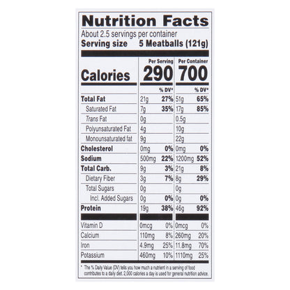 Beyond Meatballs Plant-Based Italian Style Meatballs 12 ea