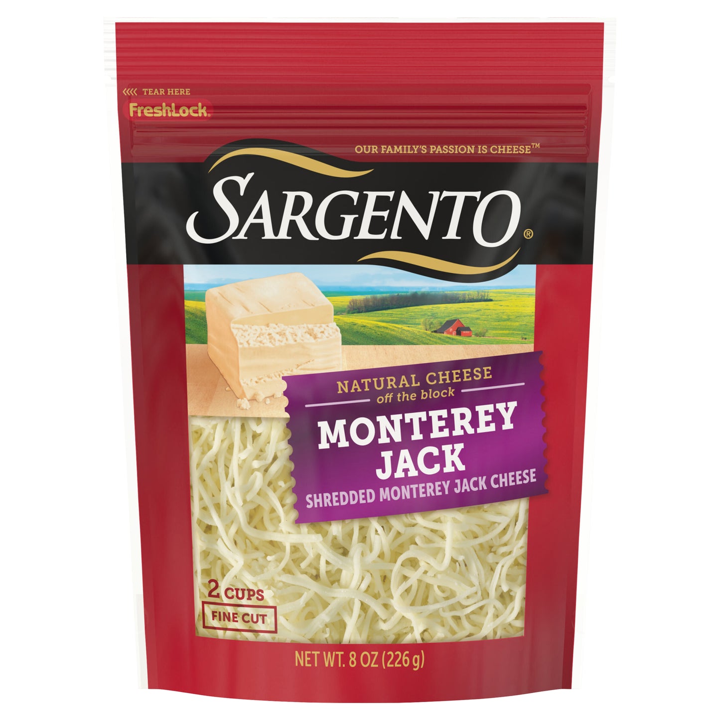 Sargento® Shredded Monterey Jack Natural Cheese, 8 oz.
