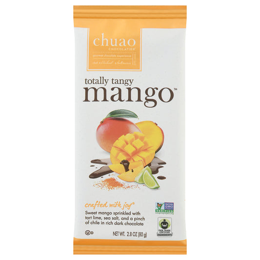 Chuao Chocolatier Totally Tangy Mango Dark Chocolate Bar 2.8 oz Wrapper