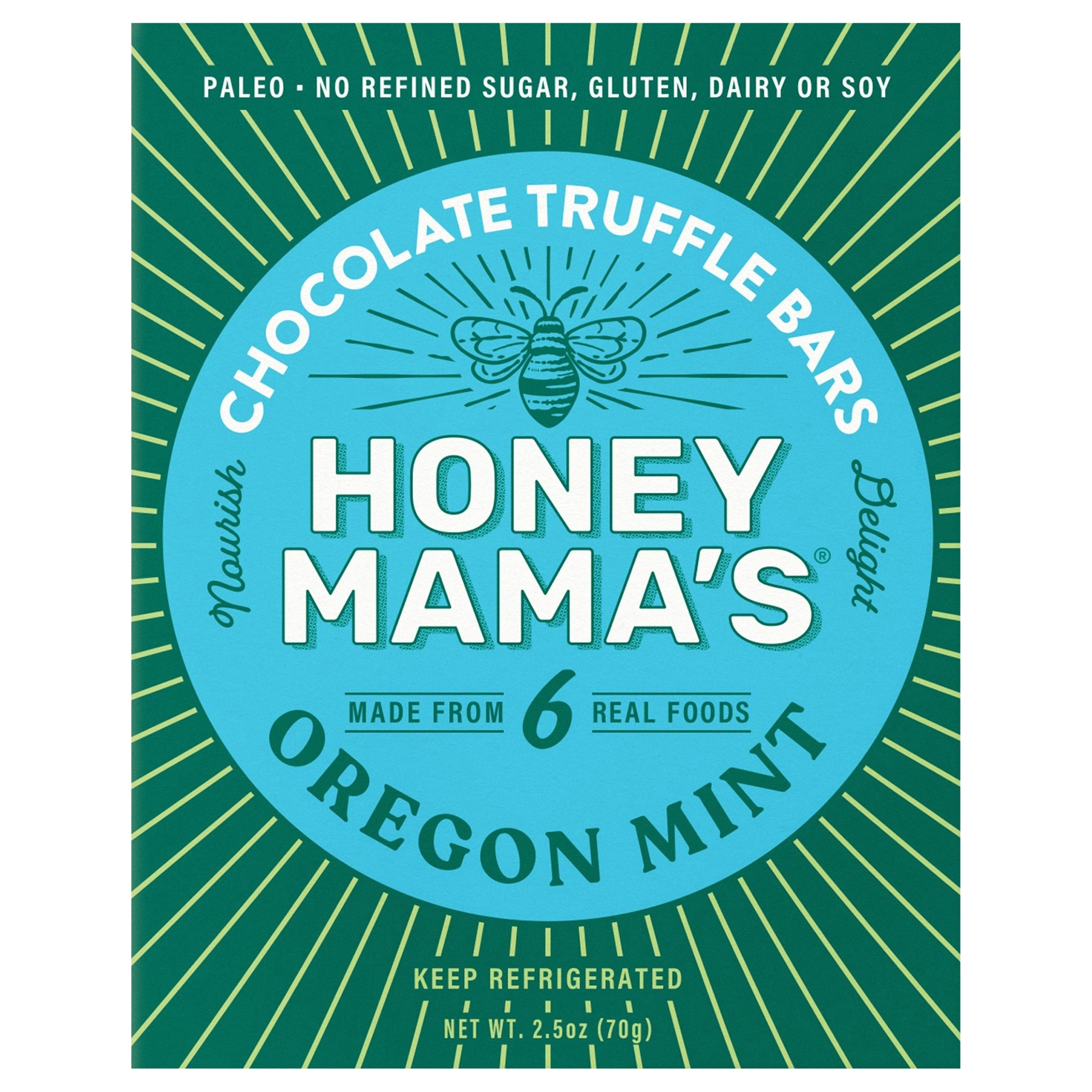 Honey Mama's Oregon Mint Chocolate Truffle Bar 2.5oz – Mill Valley