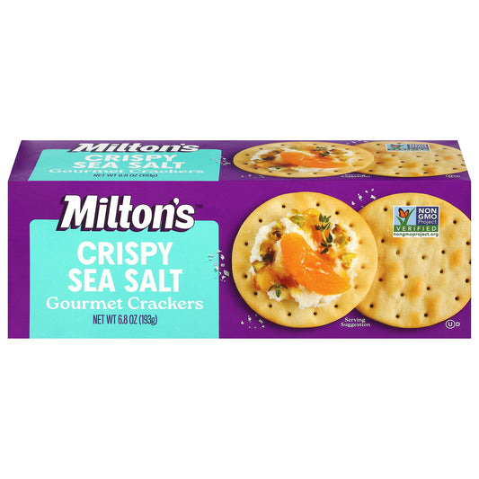 Milton's Gourmet Crispy Sea Salt Crackers 6.8 oz