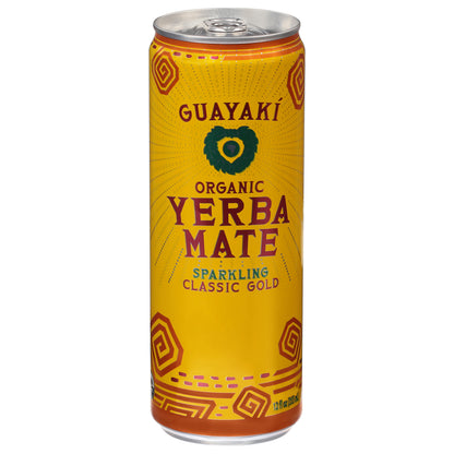 Guayaki Organic Sparkling Classic Gold Yerba Mate 12 fl oz