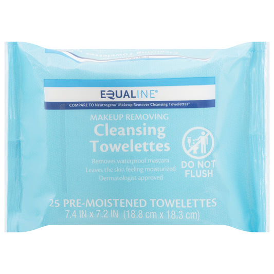Equaline Makeup Removing Cleansing Towelettes 25 ea