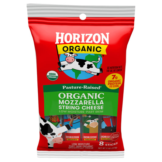 Horizon Organic Mozzarella String Cheese, 8 oz. Pack, 8 Sticks