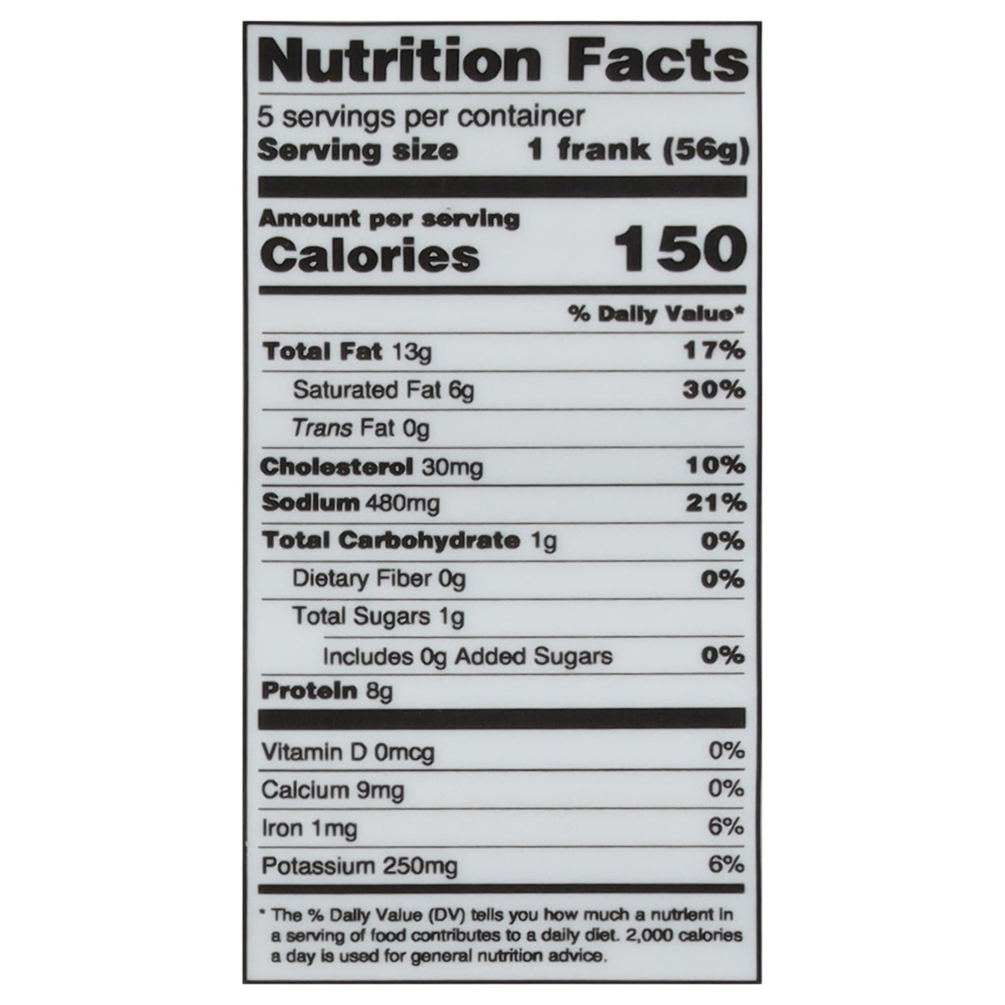 Niman Ranch Uncured Beef Franks 10 oz