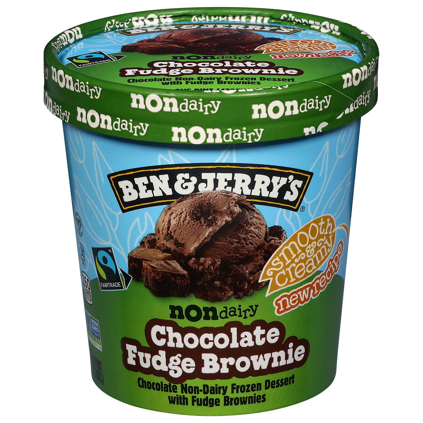Ben & Jerry's Non Dairy Chocolate Fudge Brownie Frozen Dessert 1 pt