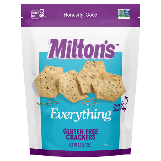 Milton's Gluten Free Crackers - Everything, 4.5oz
