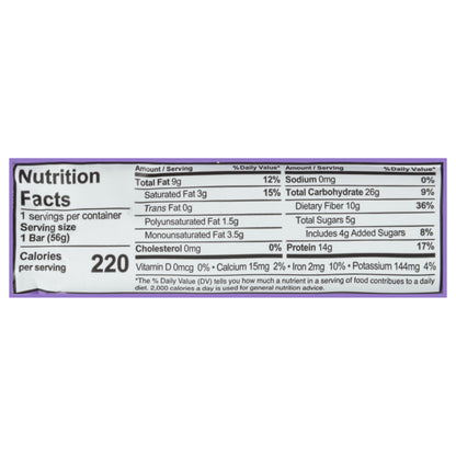 Aloha Organic Chocolate Fudge Brownie Protein Bar 1.98 oz