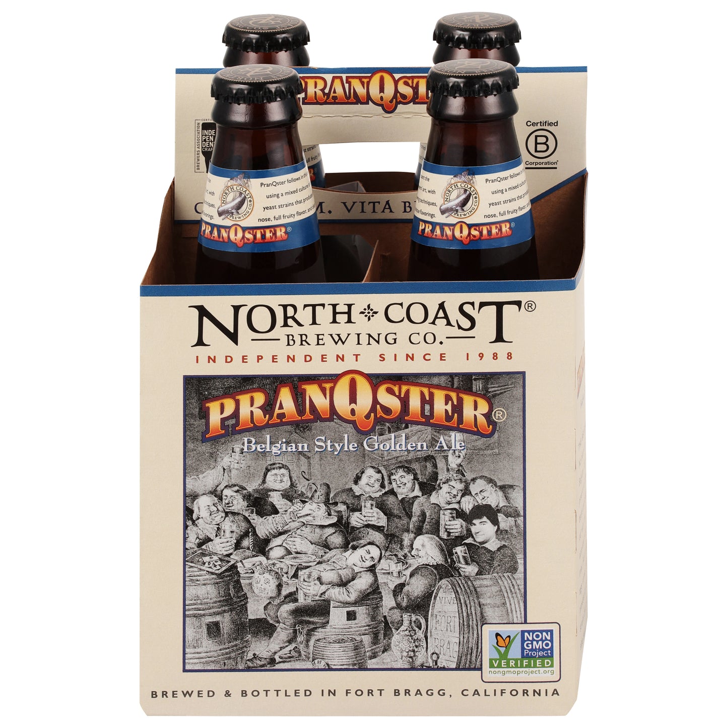 North Coast Brewing Co. Belgian Style Golden Ale Pranqster Beer 4 - 12 oz Bottles