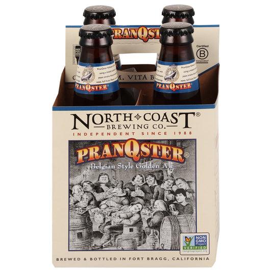 North Coast Brewing Co. Belgian Style Golden Ale Pranqster Beer 4 - 12 oz Bottles