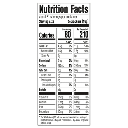 RITZ Fresh Stacks Original Crackers, Family Size, 17.8 oz