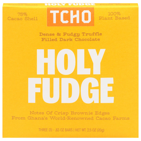 Tcho Holy Fudge Dark Chocolate 3 - 0.83 oz Bars