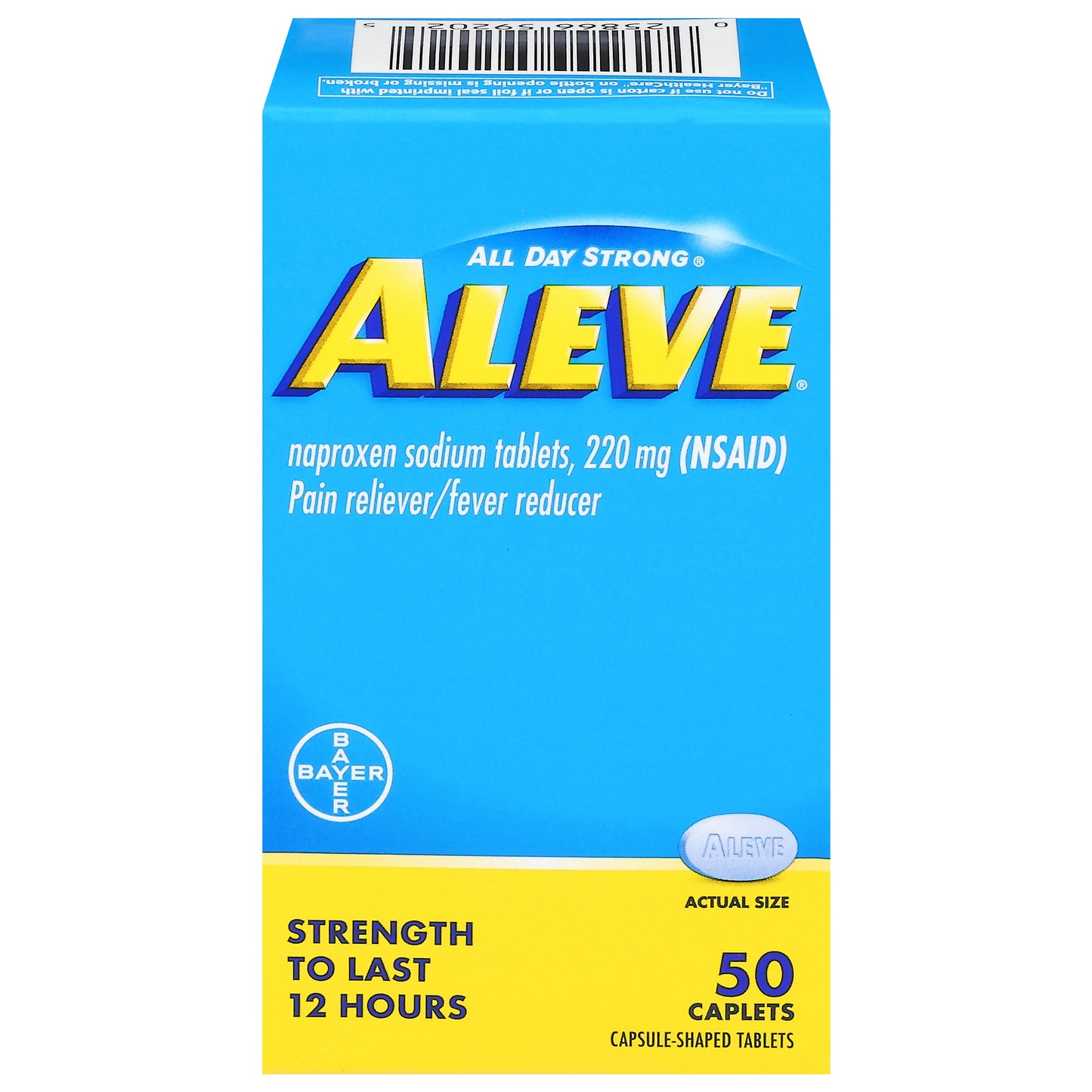 Aleve Pain Reliever/Fever Reducer 50 Caplets