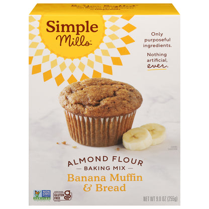 Simple Mills Almond Flour Banana Muffin & Bread Baking Mix 9.0 oz