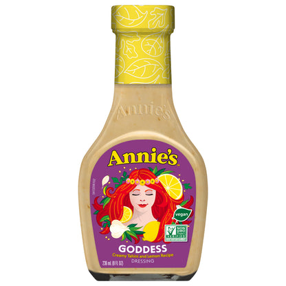 Annie's Goddess Salad Dressing, Vegan, Non-GMO, 8 fl oz