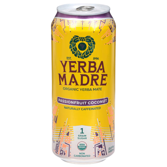 Yerba Madre Organic Passionfruit Coconut Yerba Mate 15.5 fl oz