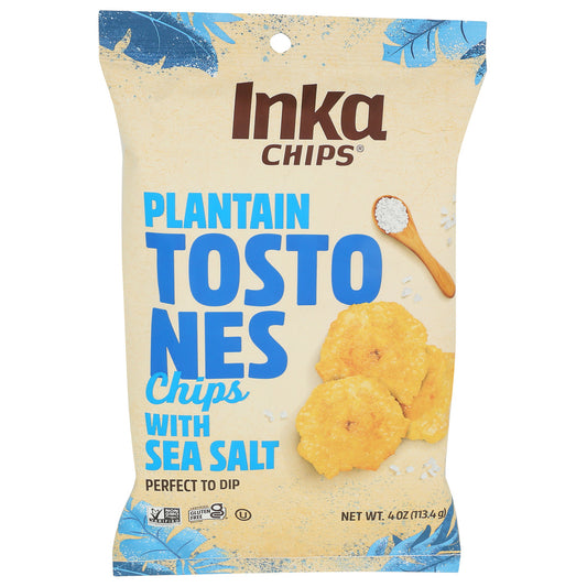 Inka Crops, Plantain Chips Tostones With Sea Salt, 4 Oz