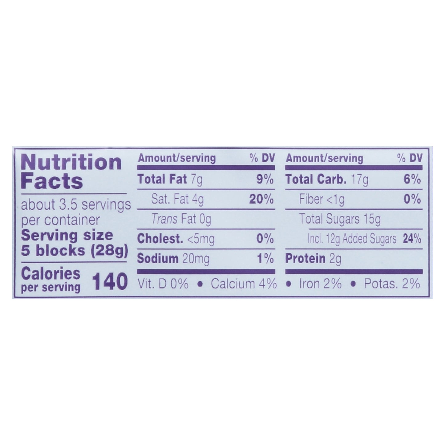 Cadbury Fruit & Nut Milk Chocolate with Raisins & Almonds 3.5 oz