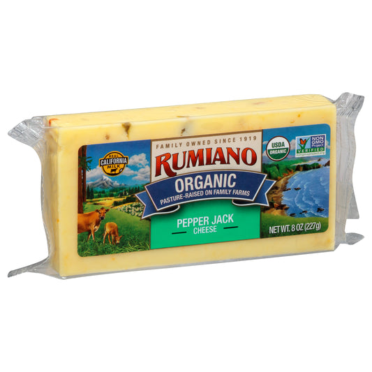 Rumiano Organic Pepper Jack Cheese 8 oz