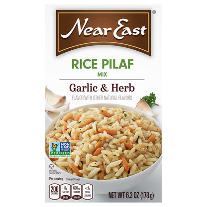 Near East Rice Pilaf Mix Garlic & Herb 6.3 Oz