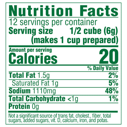 Knorr 6 Cubes 2.5 oz Cube Bouillon Chicken