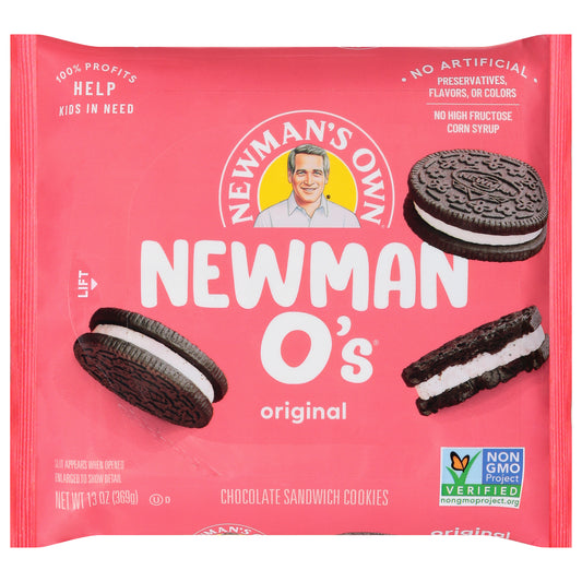 Newman's Own Original Chocolate Sandwich Cookies 13 oz