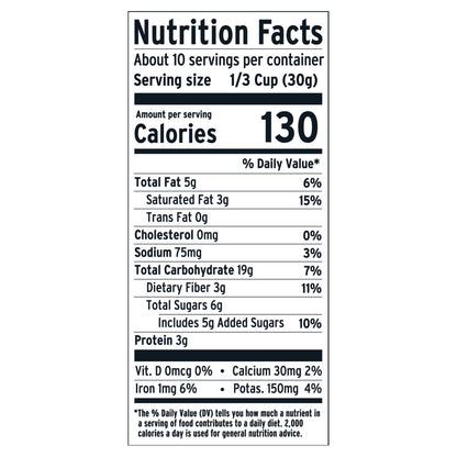 Oatmeal Raisin Cookie Granola Gluten-Free Non GMO 11 oz.
