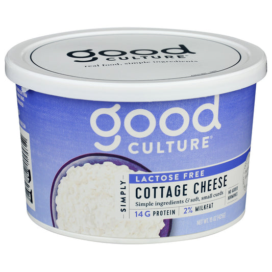 Good Culture, Cottage Cheese Lactose Free, 15 Oz