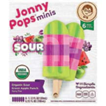 Jonny Pops Organic Sour Green Apple Punch Minis