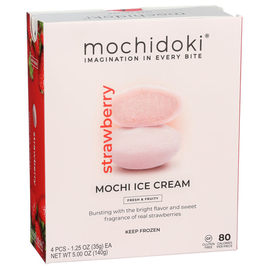 Mochidoki, Strawberry Mochi Ice Cream, 5 Oz