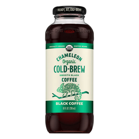 Chameleon Cold-brew, Organic Black Cold Brew Ready To Drink Coffee, 10 Oz