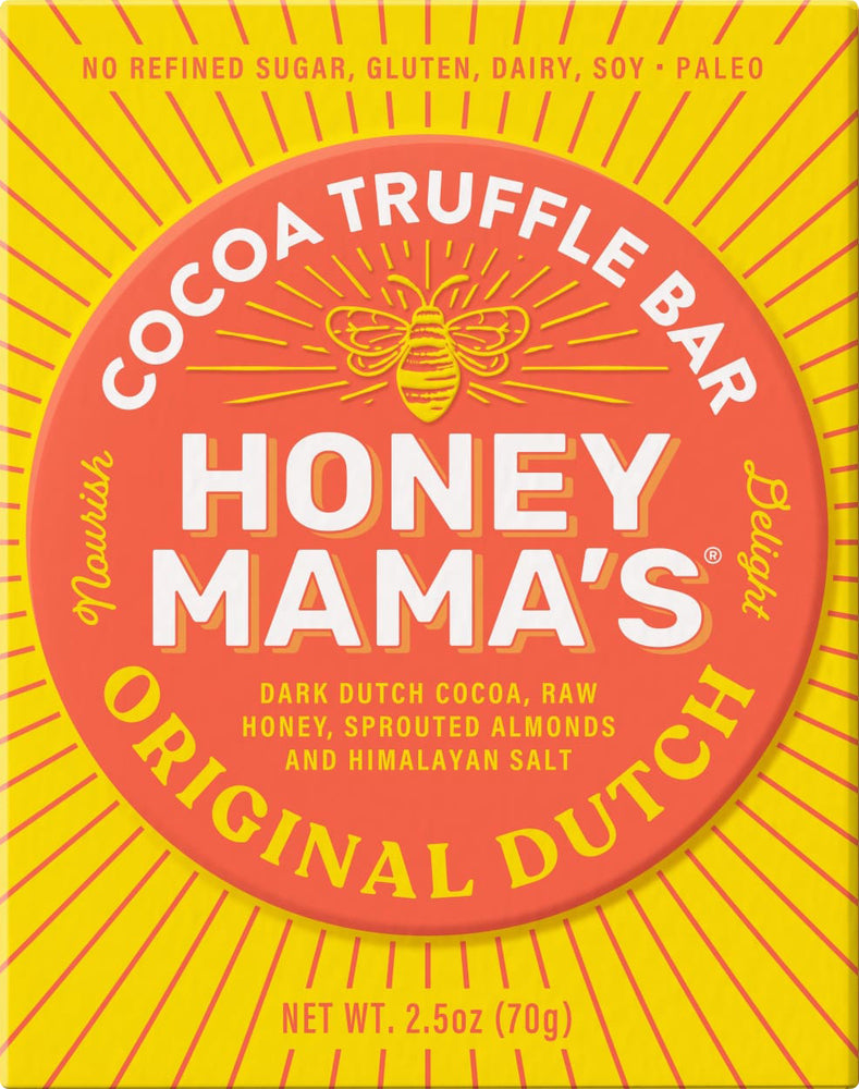 Honey Mama`s, Original Dutch Cocoa Truffle Bar, 2.5 Oz