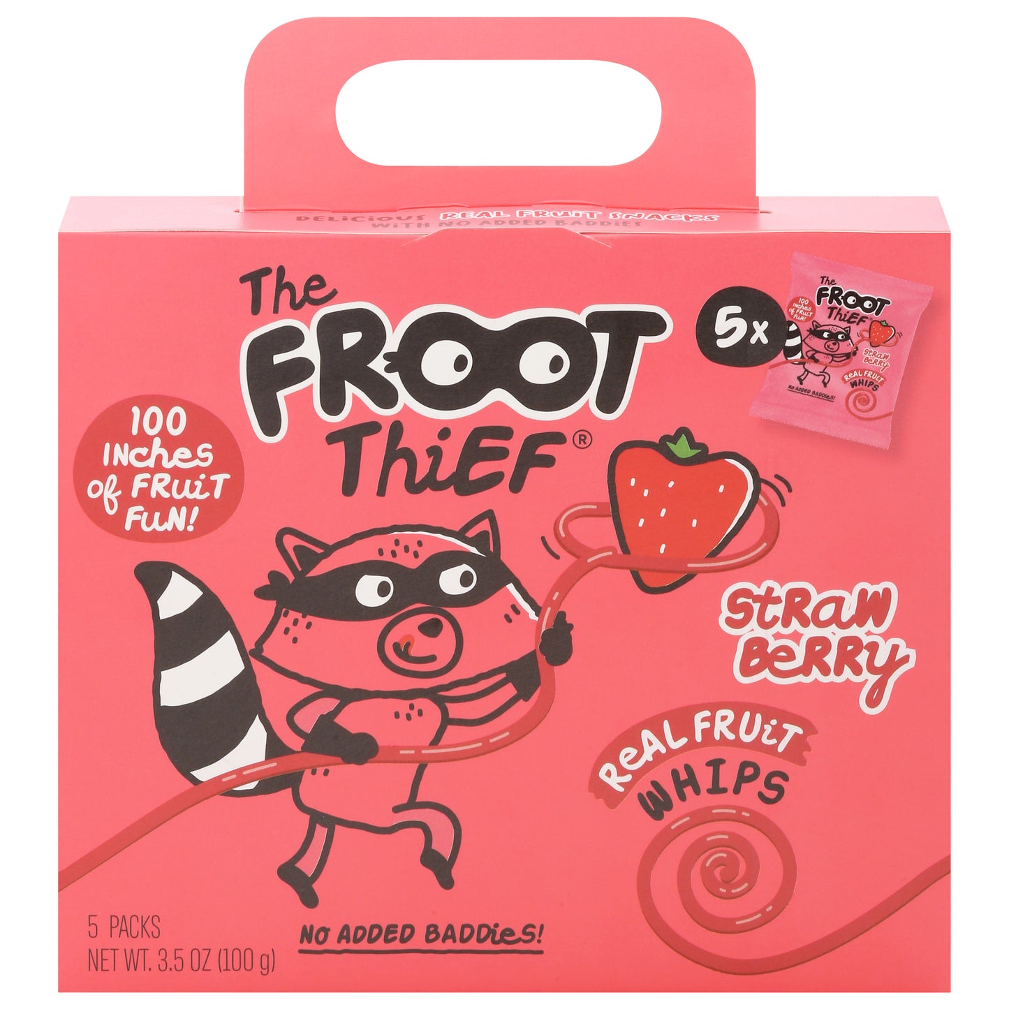 The Froot Thief Strawberry Fruit Snacks 5 Packs