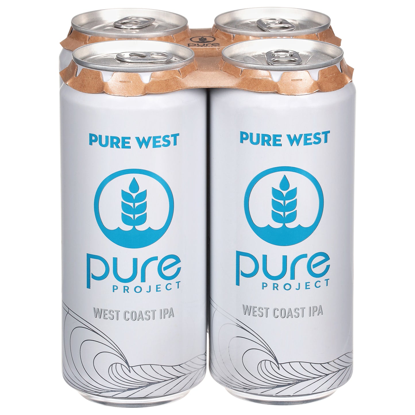 Pure Project West Coast IPA Pure West Beer 4 - 1 pt Cans
