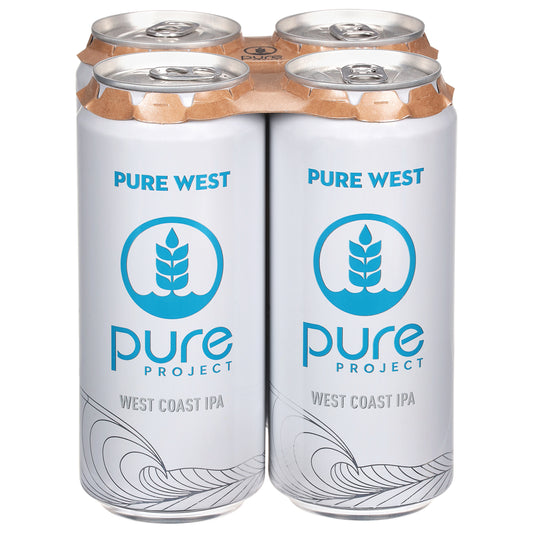 Pure Project West Coast IPA Pure West Beer 4 - 1 pt Cans