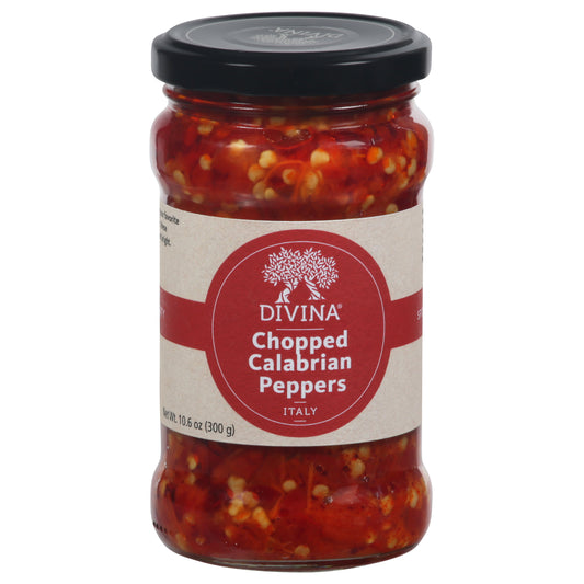 Divina Chopped Calabrian Peppers 10.6 oz