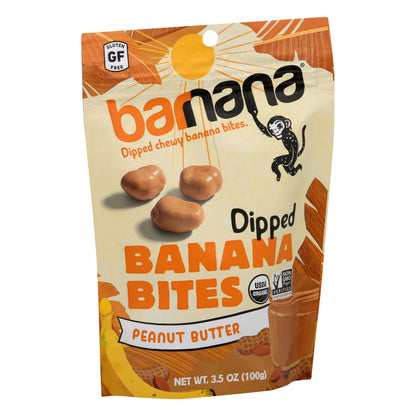 barnana Organic Chewy Dipped Peanut Butter Banana Bites 3.5 oz