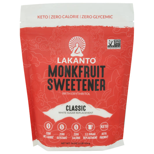 Lakanto Classic Monkfruit Sweetener with Erythritol 16 oz
