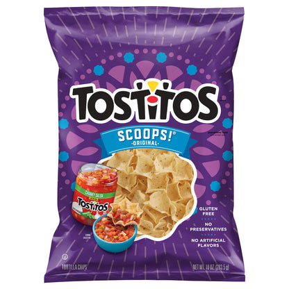 Tostitos Scoops Tortilla Chips Original 10 Oz